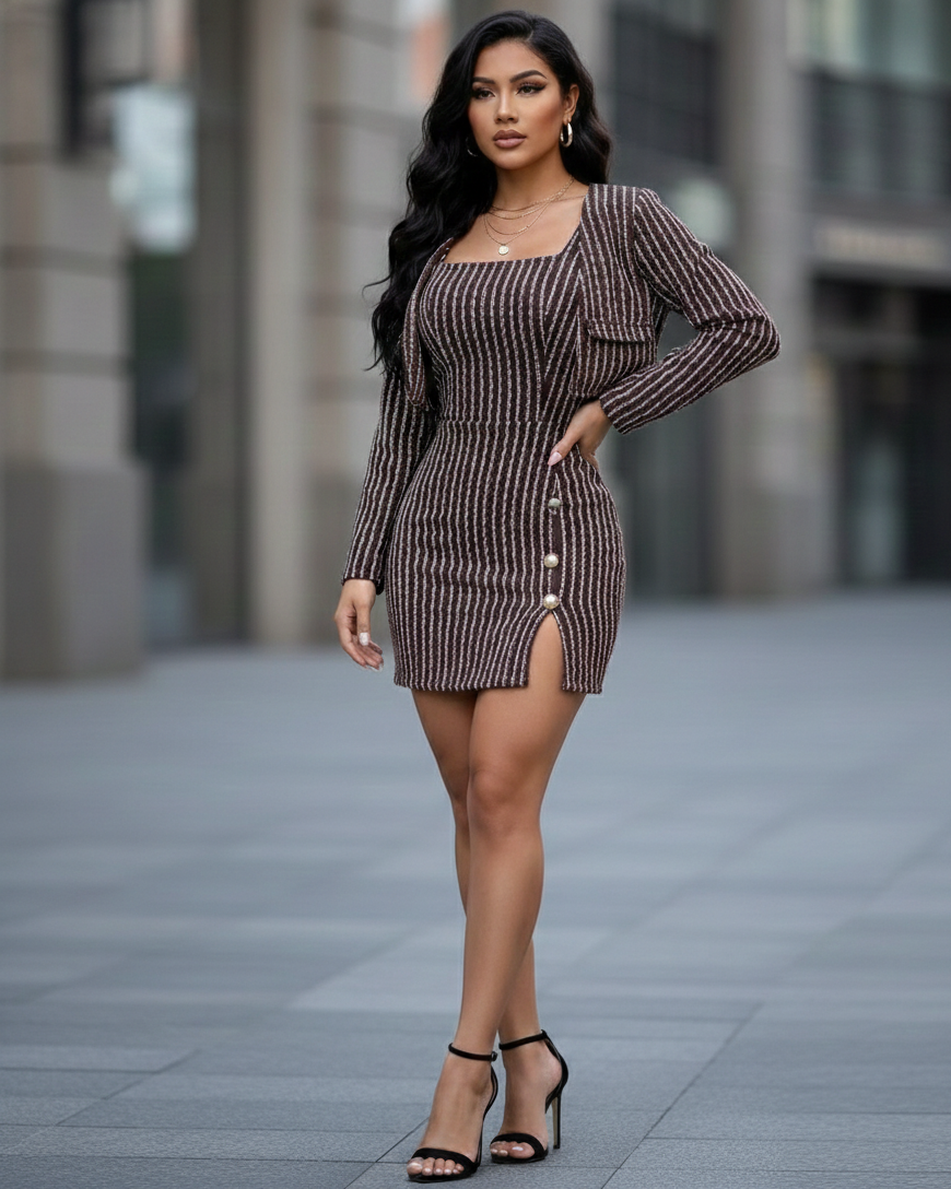 Vestido con Torerita Set de Dos Piezas