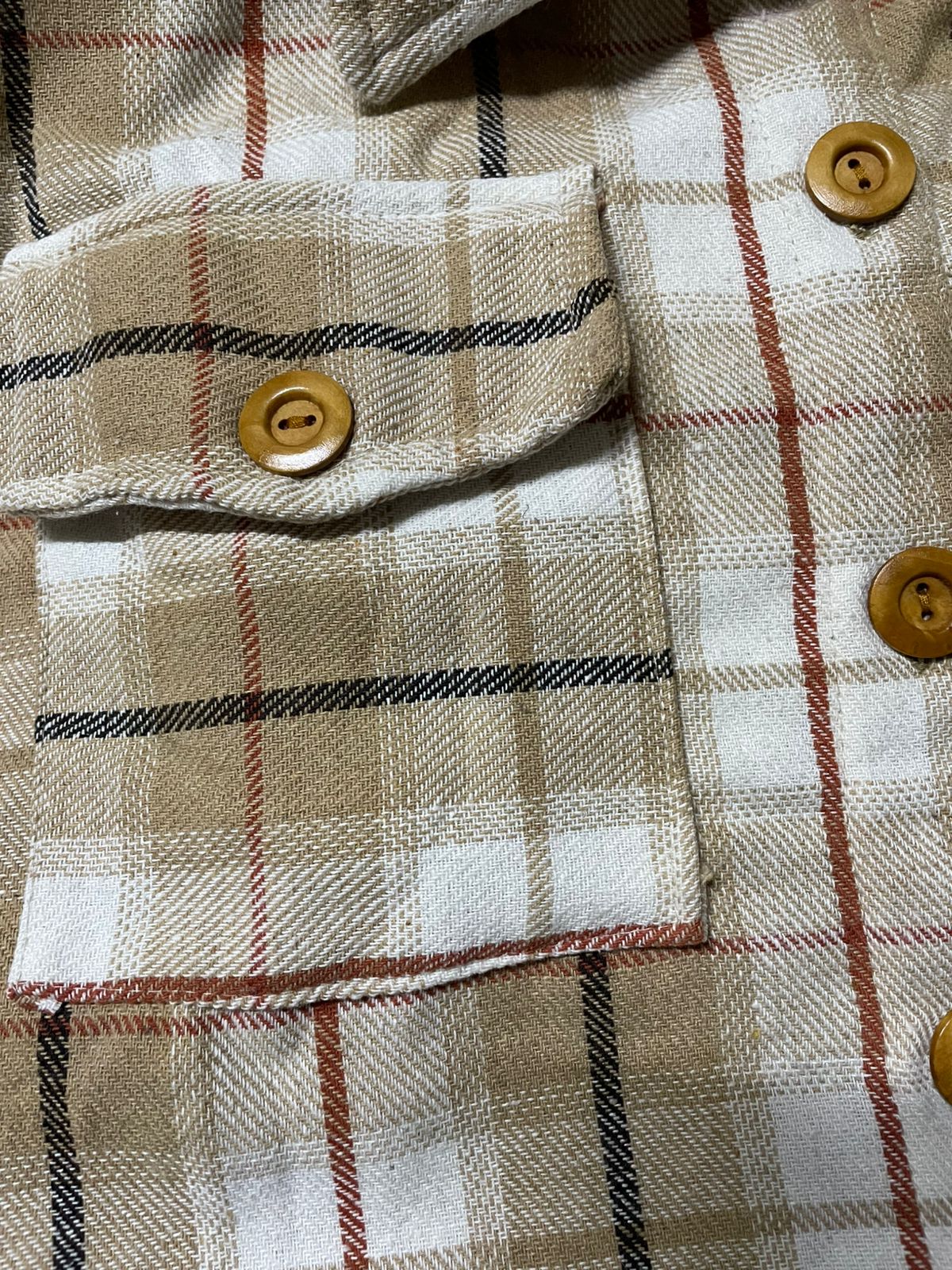 Gabardina de Cuadros en Franela Suave